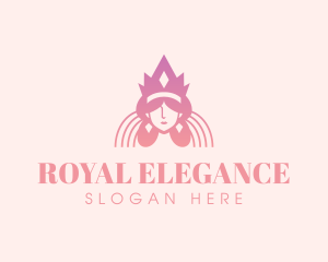 Queen Beauty Crown logo design