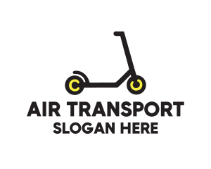 Toy Scooter Transport  logo design