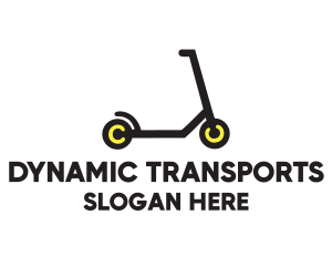 Toy Scooter Transport  logo design