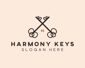 Home Apartment Key logo design