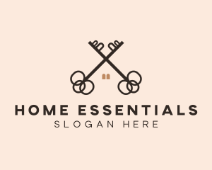 Home Apartment Key logo design