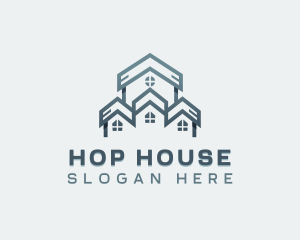 Construction House Roofing logo design