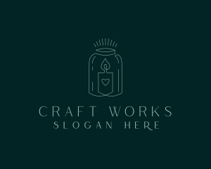 Wax Scented Candle logo design