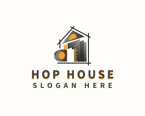 House Construction Tools logo design