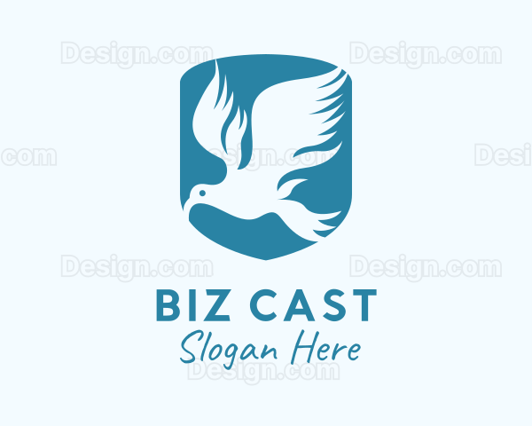 Blue Bird Shield Logo
