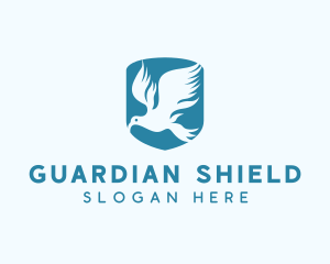 Blue Bird Shield logo design