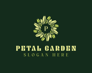 Botanical Leaves Garden logo design