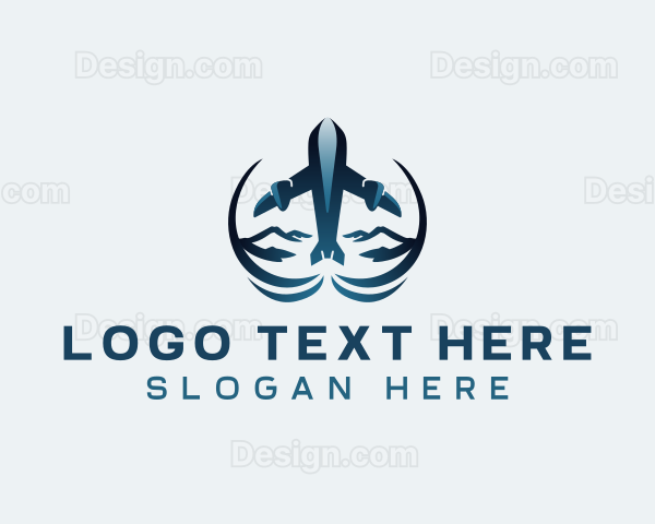 Travel Airplane Flight Logo