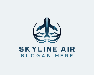Travel Airplane Flight Logo