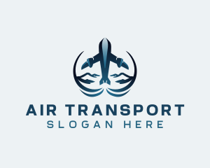 Travel Airplane Flight logo design