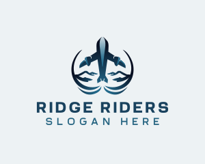 Travel Airplane Flight logo design