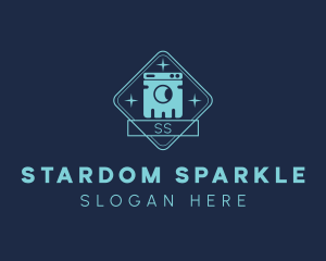 Sparkle Laundry Appliance  logo design