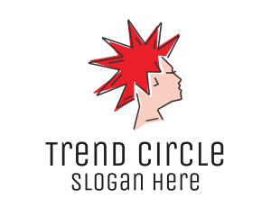 Spiky Mohawk Hairstyle  logo