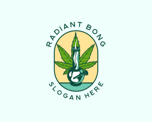 Marijuana Leaf Bong  logo