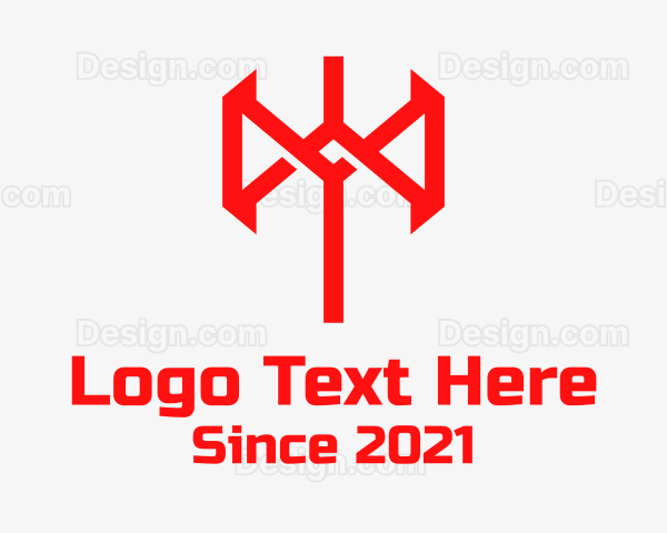 Red Battle Axe Logo