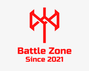 Red Battle Axe  logo design