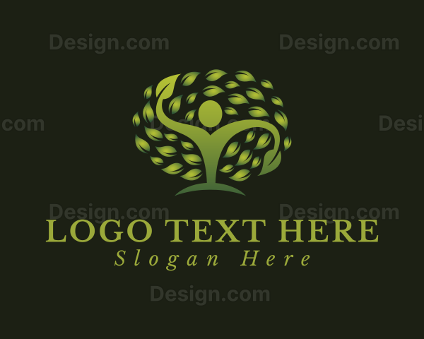 Eco Human Tree Logo