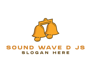 Golden Music Bells logo design