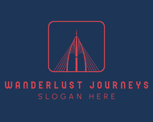 Suspension Bridge Landmark logo design