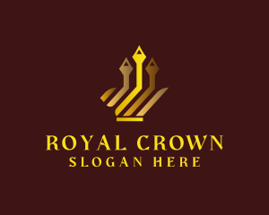 Elegant Crown Graph logo design