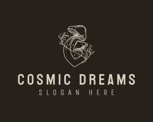 Organic Psychedelic Shrooms logo design