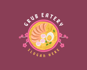 Sakura Ramen Bowl logo design