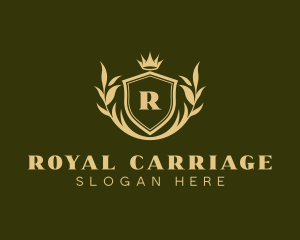 Leaf Royal Crown logo design