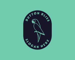 Parrot Aviary Badge logo design