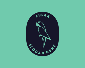 Parrot Aviary Badge logo design