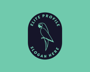 Parrot Aviary Badge logo design