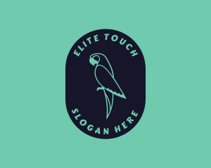 Parrot Aviary Badge logo design