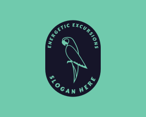 Parrot Aviary Badge logo design