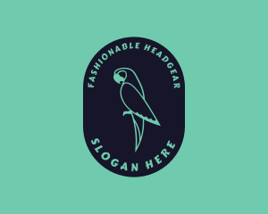 Parrot Aviary Badge logo design