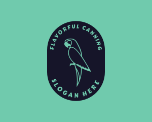 Parrot Aviary Badge logo design