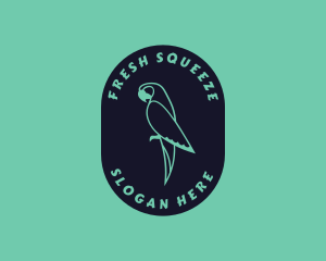 Parrot Aviary Badge logo design