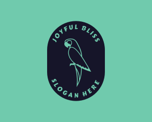 Parrot Aviary Badge logo design