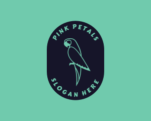 Parrot Aviary Badge logo design