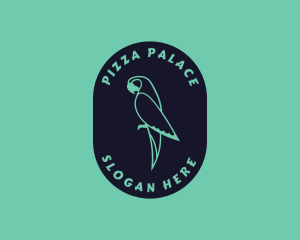 Parrot Aviary Badge logo design