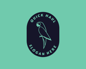 Parrot Aviary Badge logo design