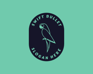 Parrot Aviary Badge logo design