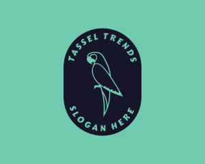 Parrot Aviary Badge logo design