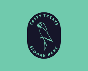 Parrot Aviary Badge logo design