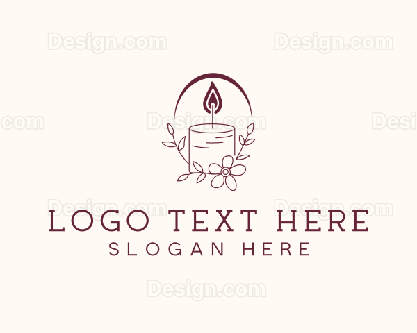 Artisanal Floral Candle Logo