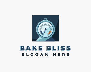 Baking Oven Thermometer logo design