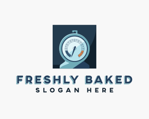 Baking Oven Thermometer logo design