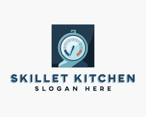 Baking Oven Thermometer logo design