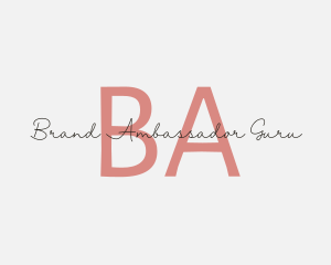 Feminine Script Fashion Brand logo design