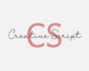 Feminine Script Fashion Brand logo design