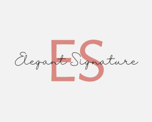 Feminine Script Fashion Brand logo design