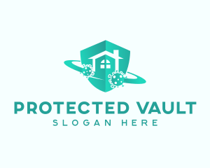 Malware Virus Home logo design